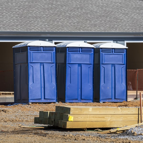 how often are the portable restrooms cleaned and serviced during a rental period in Ashland WI